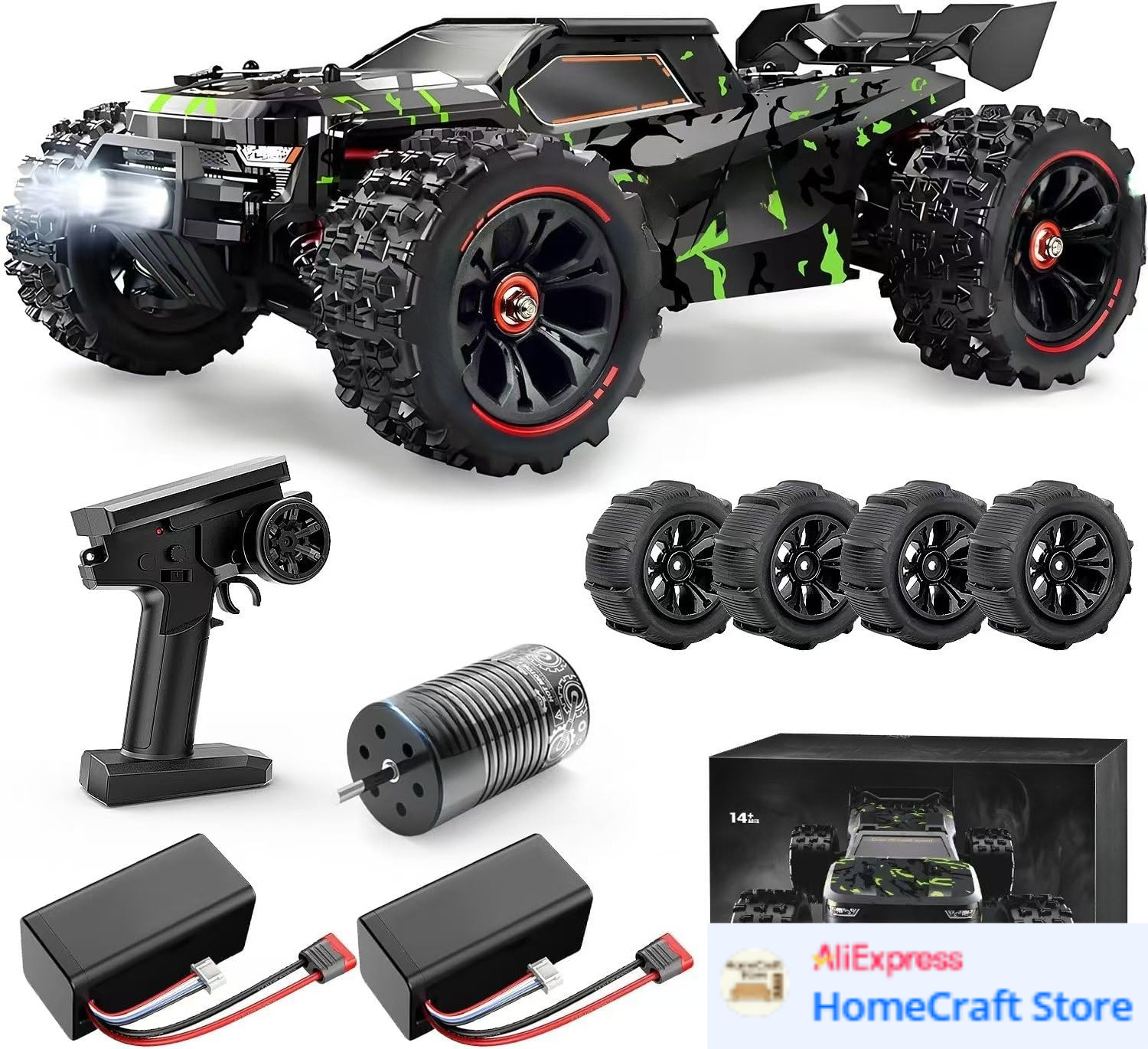 1/14 Brushless RC Cars for Adu - Drone Carrera Rc reseña y precio