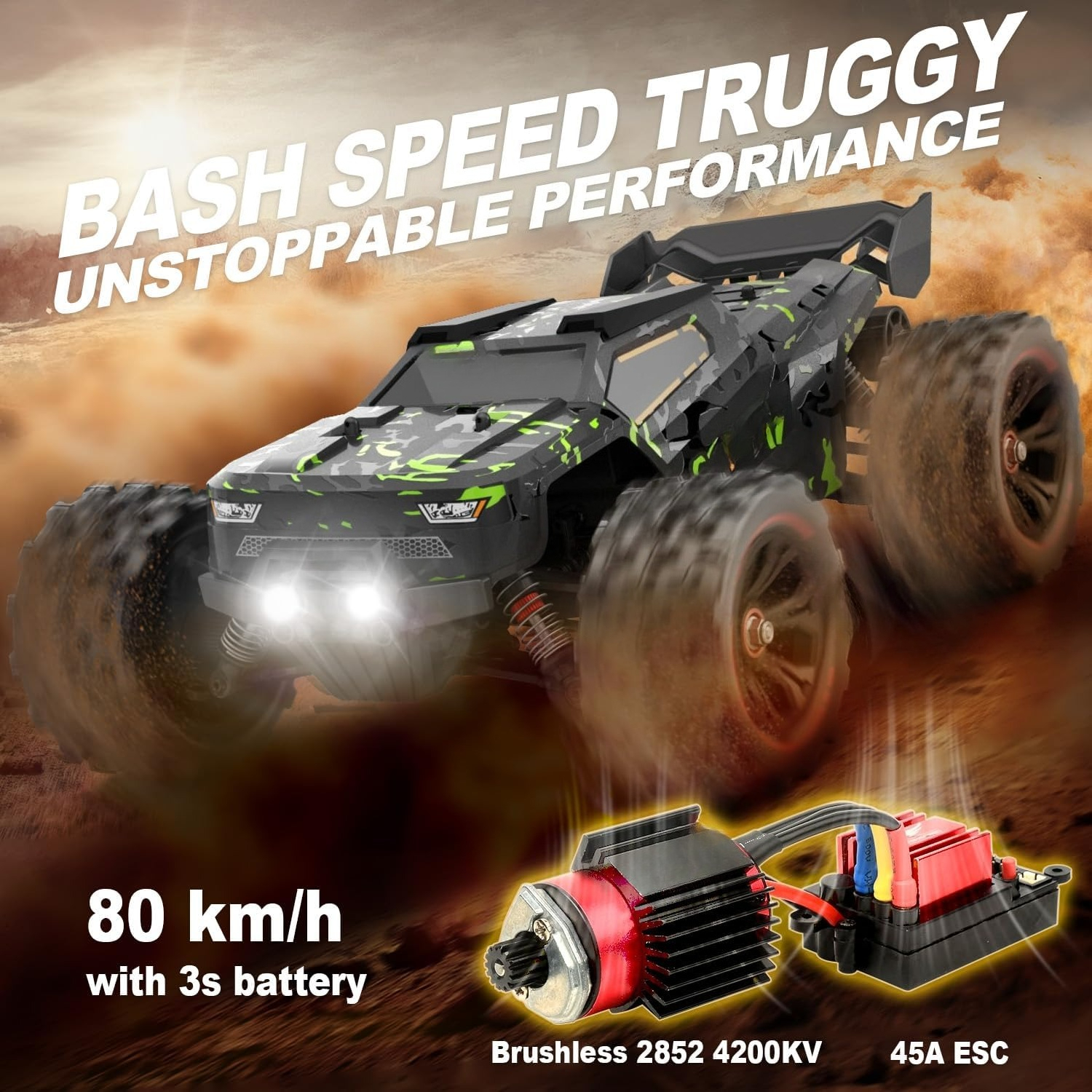1/14 Brushless RC Cars for Adu - Drone Carrera Rc reseña y precio