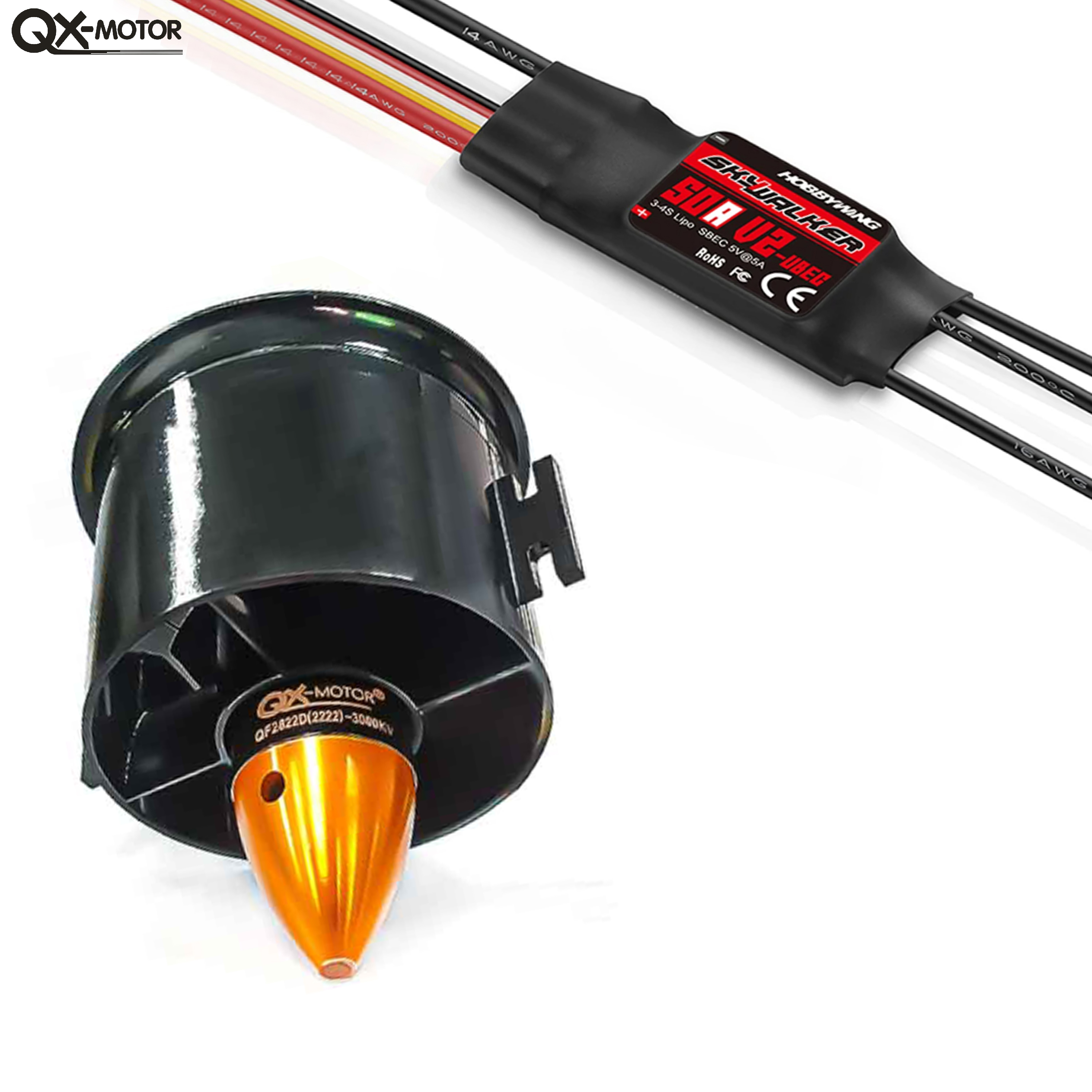 QX-MOTOR QF2822 3000KV 70mm ED - Quadcopter Frame reseña y precio
